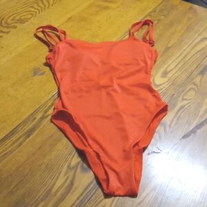 Andie Womens Bathing Suit XS SIRE Swimwear One Piece Swim ORANGE ROCKAWAY Resort